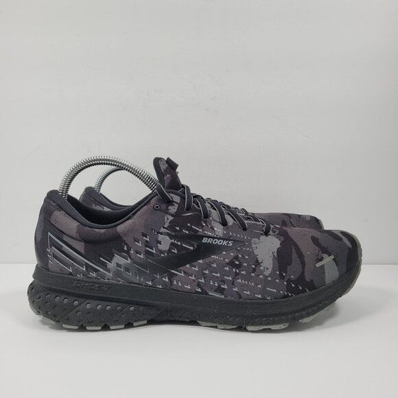 Brooks Ghost 13 Other - Brooks Ghost 13 Camo 2020 Men's Black Gray Running Shoes 12829 US Size 11.5
